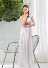 Ruching One Shoulder Empire Mother of the Bride Dresses for 2015