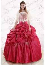 Most Popular Strapless Appliques Quinceanera gowns