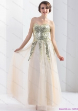 2015 Sweetheart Empire Prom Dress with Sequin