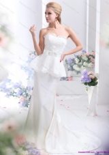 2015 New Style Sweetheart Wedding Dress with Lace and Bowknot