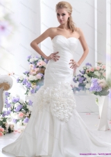 2015 Top Selling Sweetheart Wedding Dress with Ruching