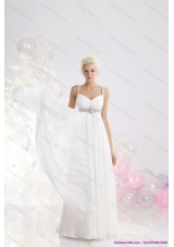 2015 Elegant Empire Wedding Dresses with Beading