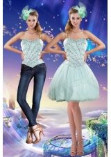 Sweetheart Beading 2015 Detachable Prom Skirts in Apple Green