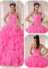 2016 Spring Exclusive Ball Gown Strapless Sweet 16 Gowns with Beading