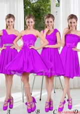 Pretty Sweetheart Beading Short Bridesmaid Dresses in Purple 63.29
