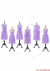 2016 Custom Made Empire Prom Dresses with Ruching in Lavender