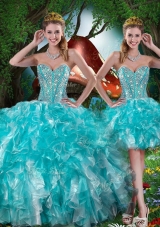 2016 Hot Sale Sweetheart Detachable Quinceanera Gowns with Beading for Summer