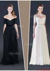 2016 Winter Perfect Empire Off the Shoulder Prom Dresses