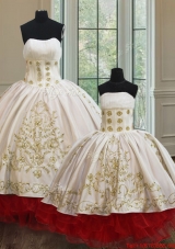 New Arrivals Organza and Taffeta Princesita Quinceanera Dresses with Embroidery and Ruffled Layers