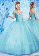 Popular Really Puffy Off the Shoulder Quinceanera Dress with Beading