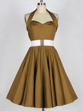 Sleeveless Belt Lace Up Dama Dress for Quinceanera