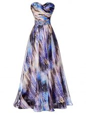 Multi-color Dress for Prom Sweetheart Sleeveless Side Zipper