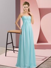 Sleeveless Lace Up Floor Length Beading Formal Dresses