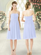 Custom Designed Baby Blue Sleeveless Chiffon Side Zipper Homecoming Dress for Prom and Party