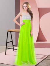 Enchanting Sequins Prom Party Dress Side Zipper Sleeveless Floor Length