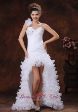 Hith-low Beaded Decorate Bridal Dresses