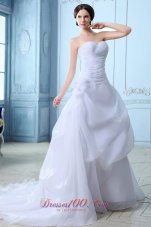 Noble Sweetheart Wedding Dress Organza Ruch