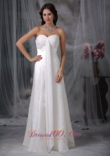 Sweetheart Wedding Dress Floor-length Column Custom Made