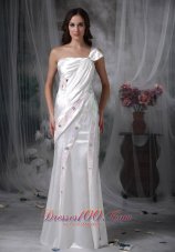Pretty Bowknot One Shoulder Bridal Dress Floor-length
