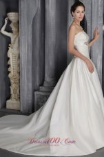 Elegant White Bridal Dress Brooch Princess Leia Style