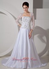 Delicate Queen Katherine Style Wedding Gowns Embroidery
