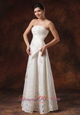 Custom Made Lace Skirt Wedding Dress for Petite Brides