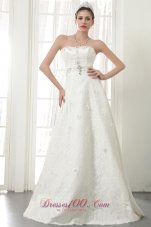 Princess Floor-length Lace up Wedding Dress Gilding