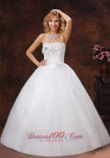 Sheath Bodice Empire Ball Gown Wedding Dress Flowers