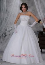Beaded Strapless Ball Gown Wedding Dress