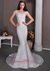 Lace Off The Shoulder Mermaid Wedding Dress