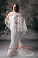 Trendy Lace Sweetheart Brush Train Wedding Dress
