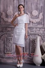 Custom Column Sheath Prom Dress One Shoulder Sequin