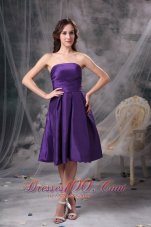 Eggplant Purple Empire Bridesmaid Dress Under 100