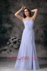 Lilac Chiffon Strapless Mother Of The Bride Dress