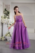 PrincessTulle and Taffeta Beading Prom / Graduation Dress