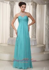Empire Prom Dress Beading Bustline With Pleating