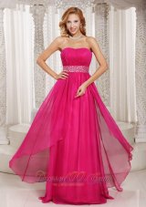 Beading and Ruch Prom Dress Party Sheer Chiffon Overlay