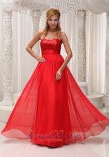 Prom / Evening Dress Sequined Up Bodice Chiffon