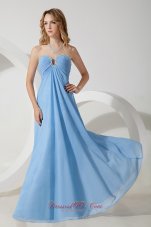 Prom Evening Dress Baby Blue Sweetheart Beading