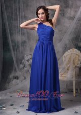 Hot One Shoulder Prom Dress 2013 Royal Blue