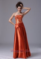 Wholesale Beading Column Dress for Prom Rust Red