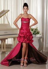 Customize Perfect High-low Prom Dress Flowers