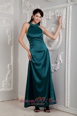 Scoop Ankle-length Beads Taffeta Mother Of The Bride Dress