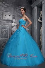 Baby Blue Dresses 15 Sweetheart Beading and Appliques