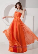 Orange Red Empire Evening Dress Under 150
