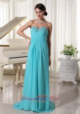 Under 150 Brush Aqua Blue Dress for Prom