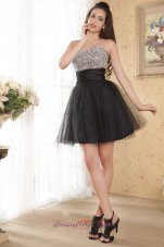 Stunning Beaded Tulle Homecoming Dress Mini-length