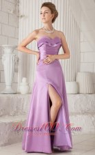 2013 Lavender Column Sweetheart Bridesmaid Evening Dress