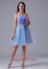 Sweetheart Short Prom Party Dress Applique Ruched